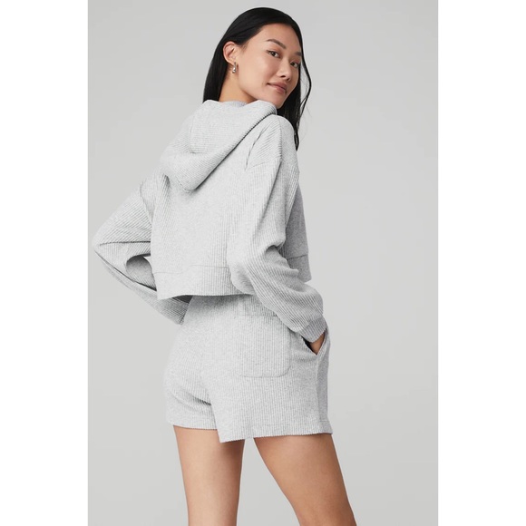 Alo Yoga Muse Hoodie Athletic Heather Grey XS - Picture 3 of 16